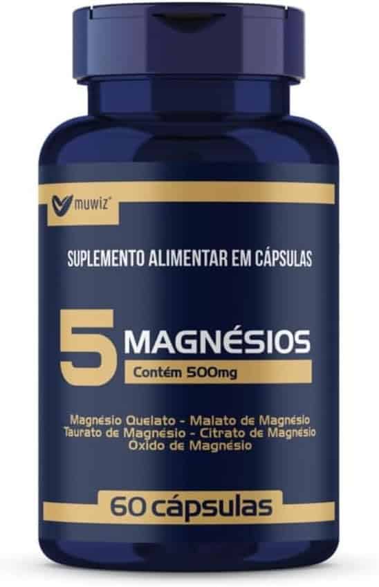 5-Magnesios-Quelato-Malato-Taurato-60-Capsulas-Muwiz.jpg 5 Magnesios Quelato Malato Taurato - 60 Capsulas Muwiz - Imagem 1