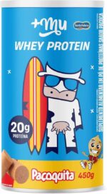 '+Mu Whey Concentrado Sabor Paçoquita 20g Proteína - Pote 450g