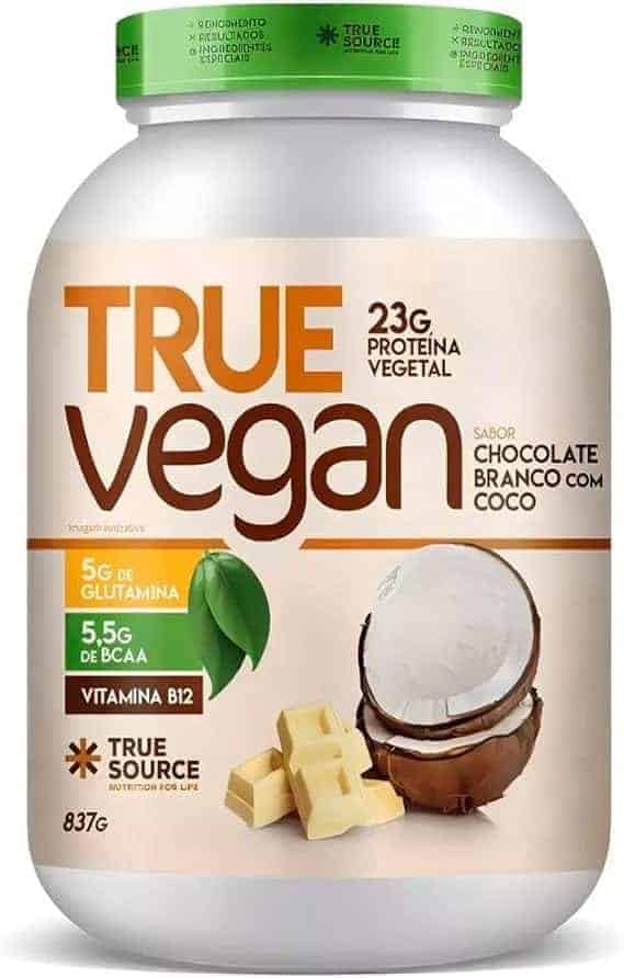 True-Source-True-Vegan-Proteina-Vegetal-837G-Chocolate-Branco-Com-Coco.jpg True Source True Vegan Proteína Vegetal - 837G Chocolate Branco Com Coco - Imagem 1