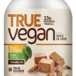 True Source True Vegan Proteína Vegetal - 837G Doce De Leite